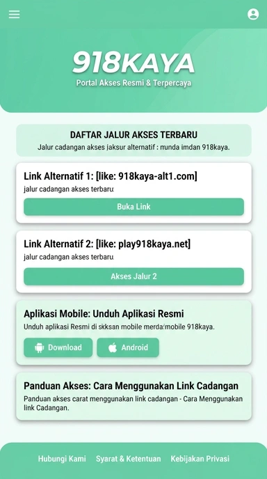 Tampilan link alternatif 918kaya