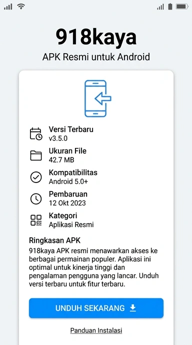 Tampilan halaman APK 918kaya