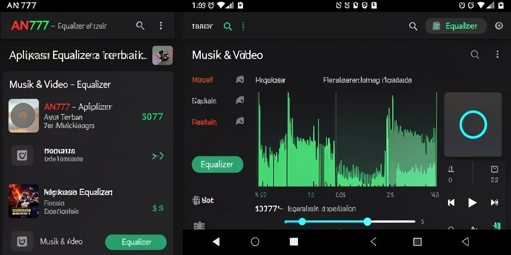 Tampilan antarmuka AN777 yang intuitif dan fungsional.