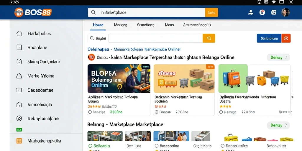 Antarmuka BOS88 yang menarik dan mudah digunakan untuk berbelanja.
