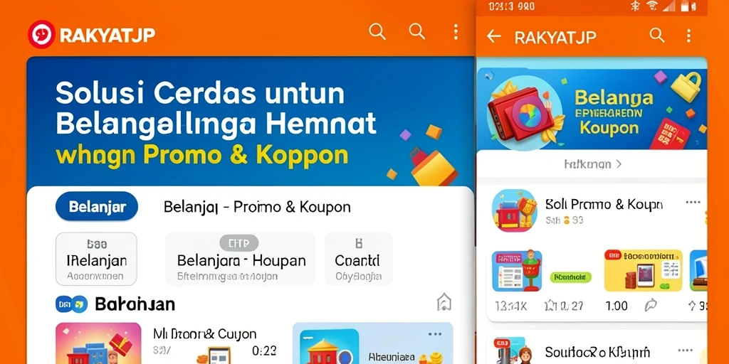 Antarmuka RAKYATJP menampilkan berbagai pilihan kupon dan promo menarik.